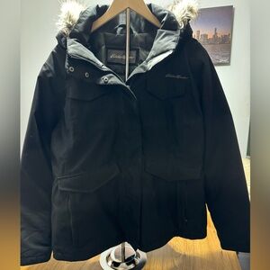 Eddie Bauer Black Down Jacket